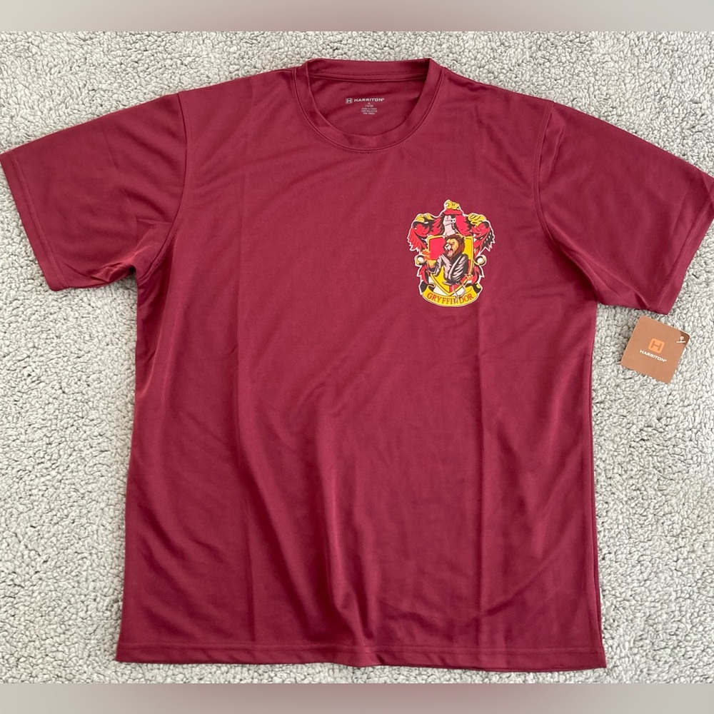 Harry Potter Gryffindor Martial Arts Insignia Maroon Polyester Kids Tee Size XL